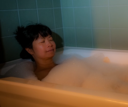 bubble bath after massage
